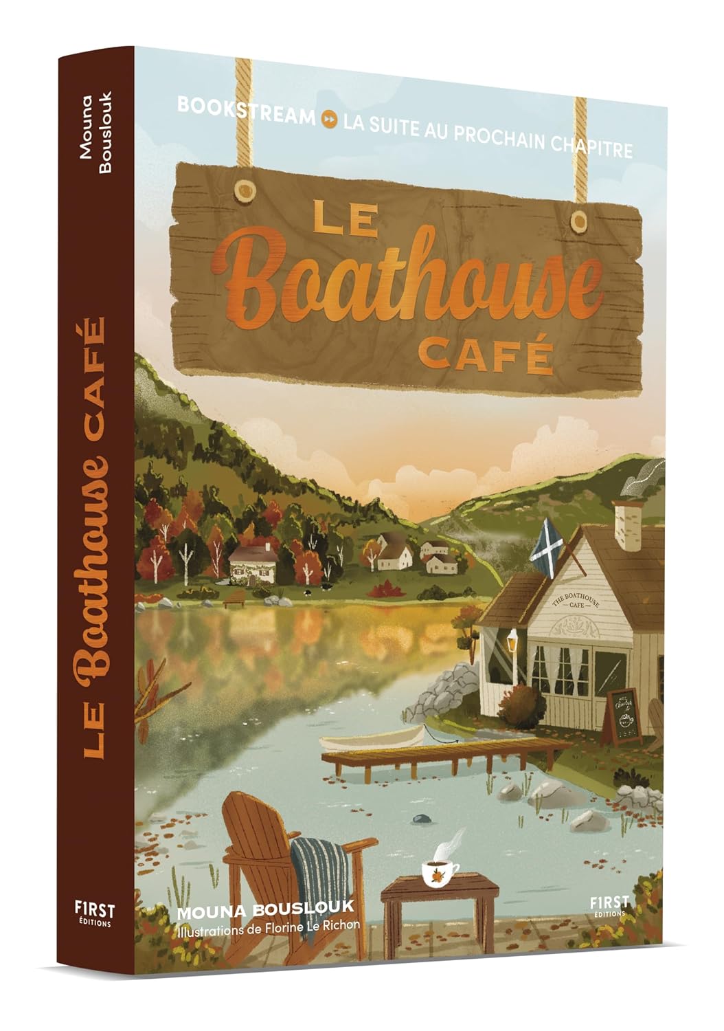 Couverture du roman Un Noël à Flowerdale représentant un cottage sous la neige